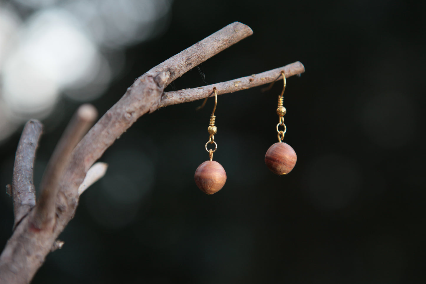 0013 Pflaume Ohrhänger