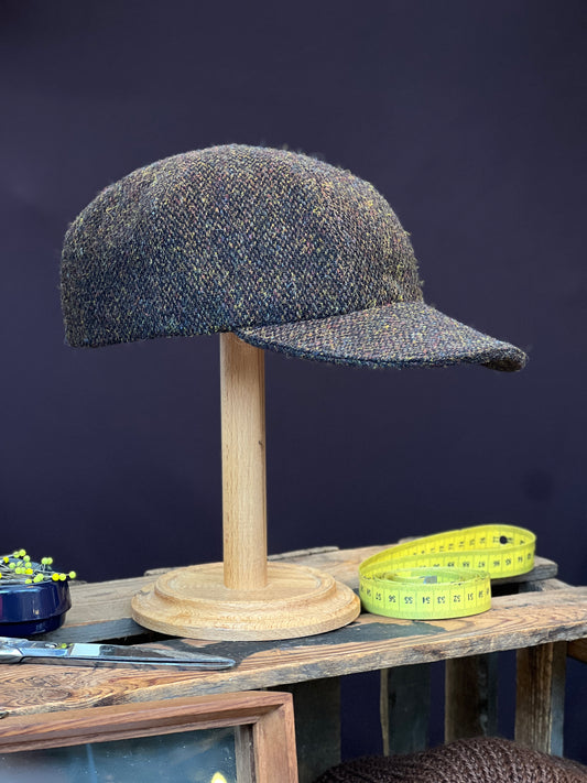 Studio Bosche Basecap Ari Harris Tweed Braun Seite Vorne