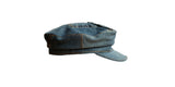 Elbsegler, Fiddler, Schiffermütze, blau, Jeans, denim, Mütze, Hut, Hutmacherei, handgemacht, handgefertigt