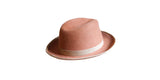 Homburg Hut, Filz, Haarfilz, rostbraun, handgemacht, handgefertigt, Hut