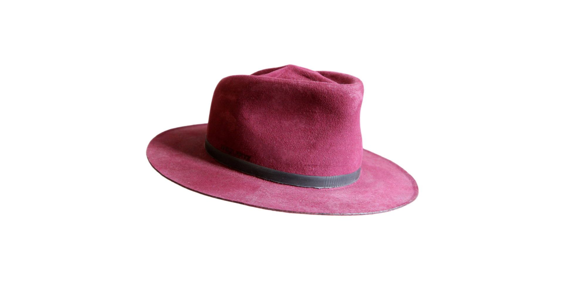 Fedora, bordeaux, Filz, Haarfilz, Hut, Hüte, handgemacht