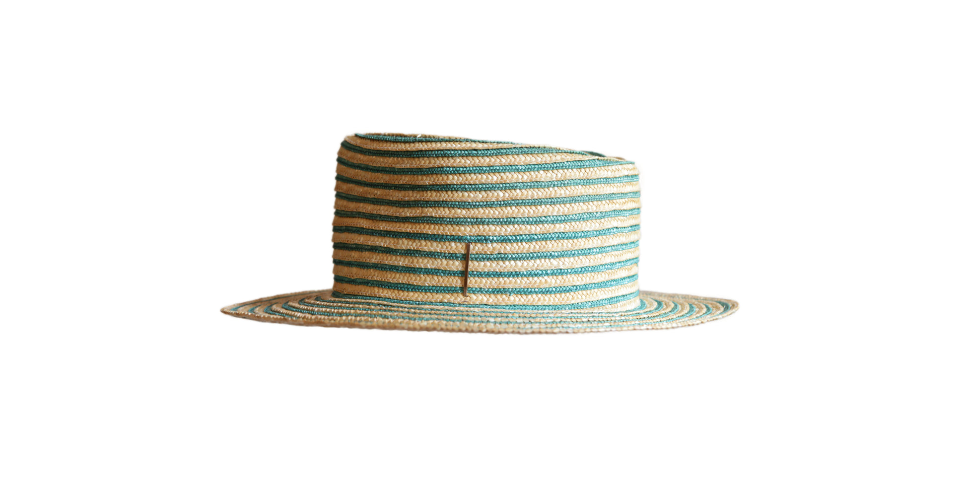 Fedora, Stroh, zweifarbig, Weizenstroh, Hut, handgefertigt